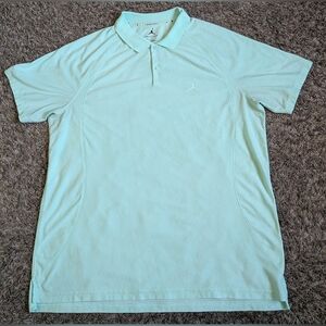 Jordan Golf Dri-Fit Adv Mint Green Athletic Polo Shirt Men's XL
